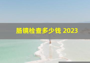 肠镜检查多少钱 2023